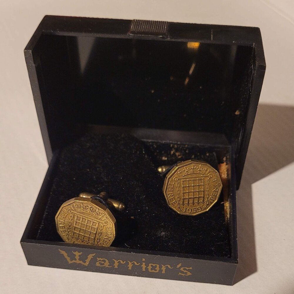 Vintage Men's UK Coin Cufflinks